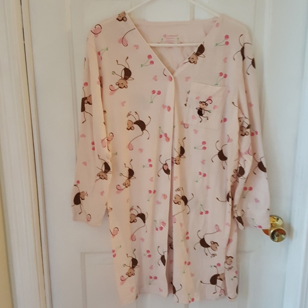 NWOT  Nightshift monkeys on pink